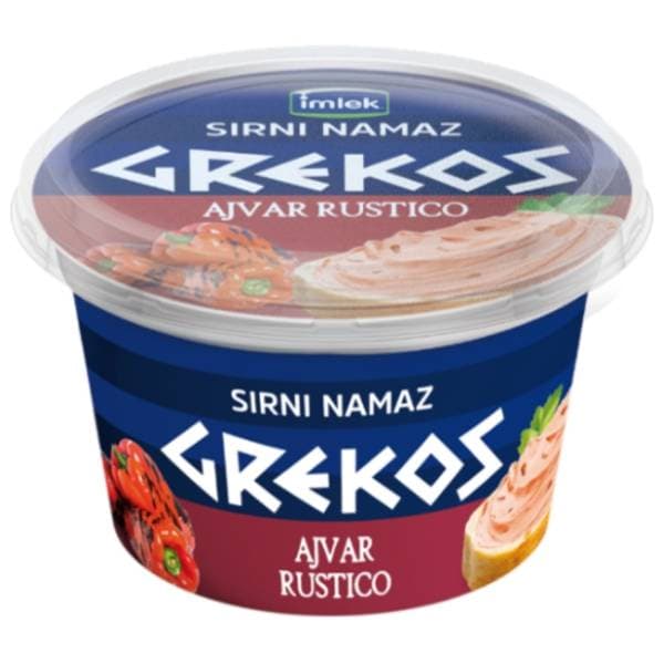 GREKOS ajvar rustico sirni namaz 200g 0