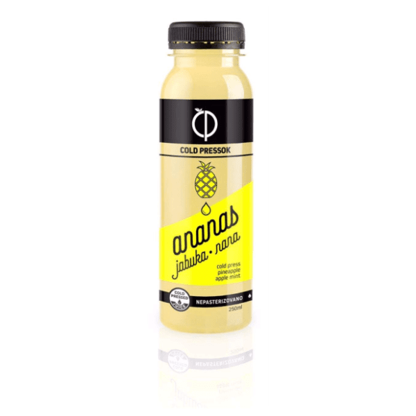 Sok COLD PRESSOK ananas jabuka nana 250ml 0