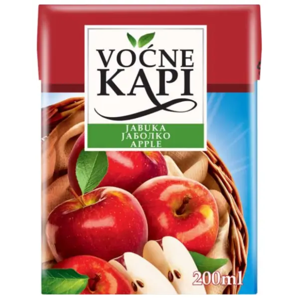 Sok VOĆNE KAPI jabuka 200ml 0
