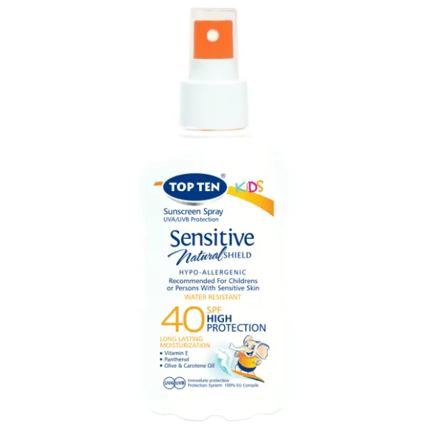 Sprej za sunčanje TOP TEN Kids senitive spf40 180ml 0