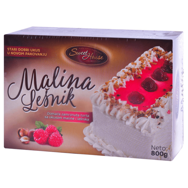 SWEET HOUSE torta malina lešnik 800g 0