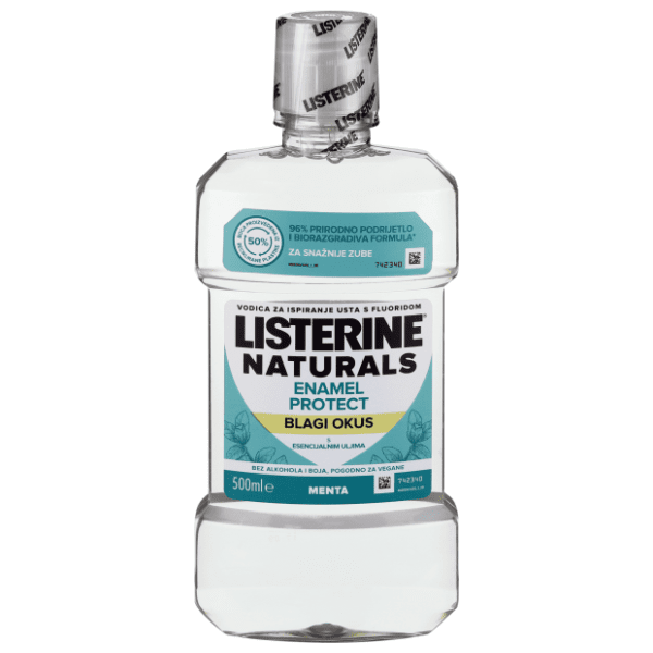 Tečnost za ispiranje usta LISTERINE Naturals enamel 500ml 0
