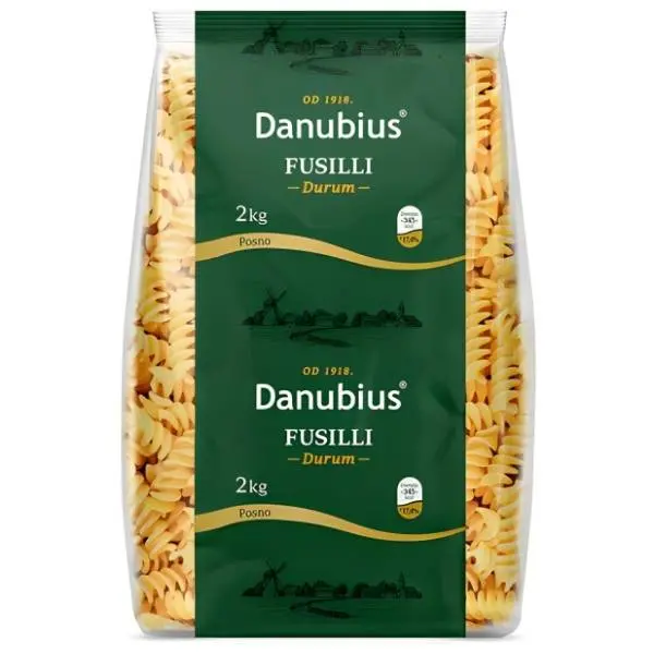 Testenina DANUBIUS fusilli 2kg 0