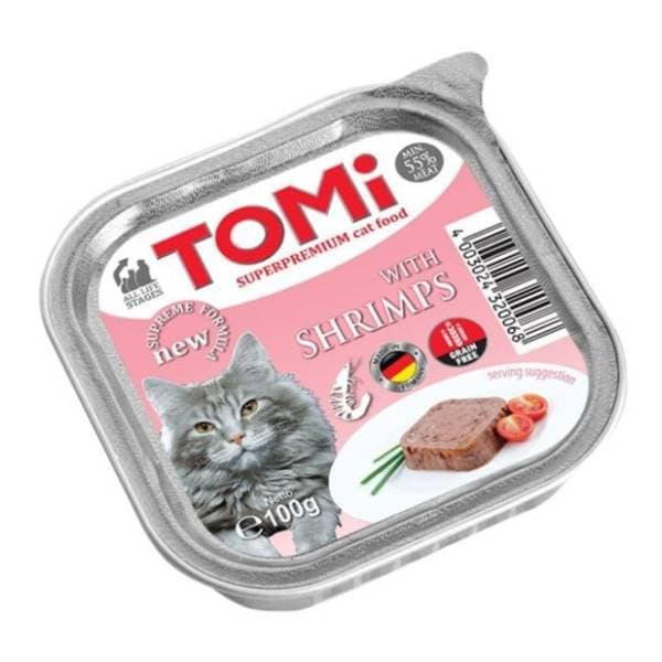TOMI hrana za mačke škampi 100g 0