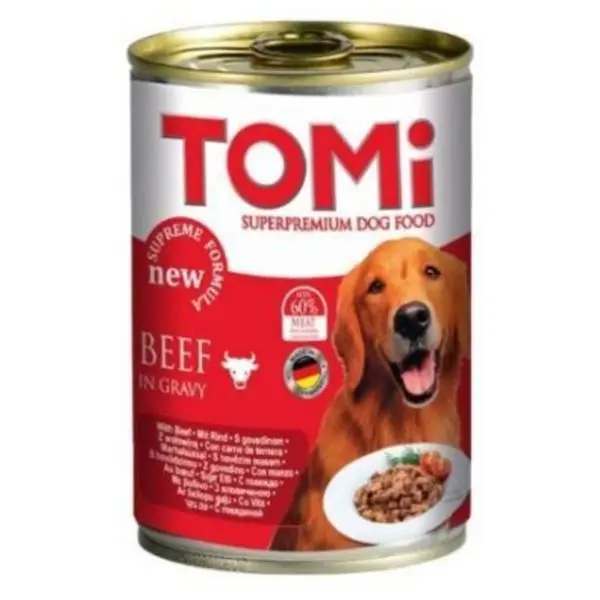 TOMI hrana za pse u konzervi govedina 400g 0