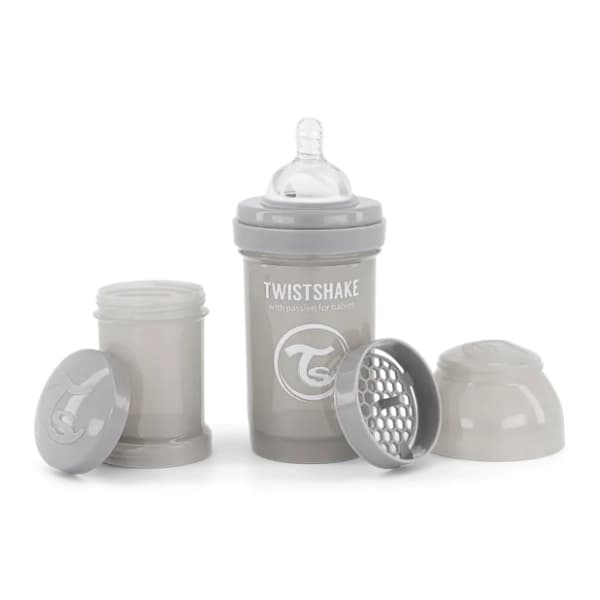TWISTSHAKE flašica 180ml pastel grey 1