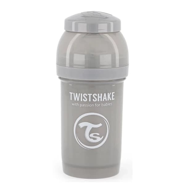 TWISTSHAKE flašica 180ml pastel grey 0