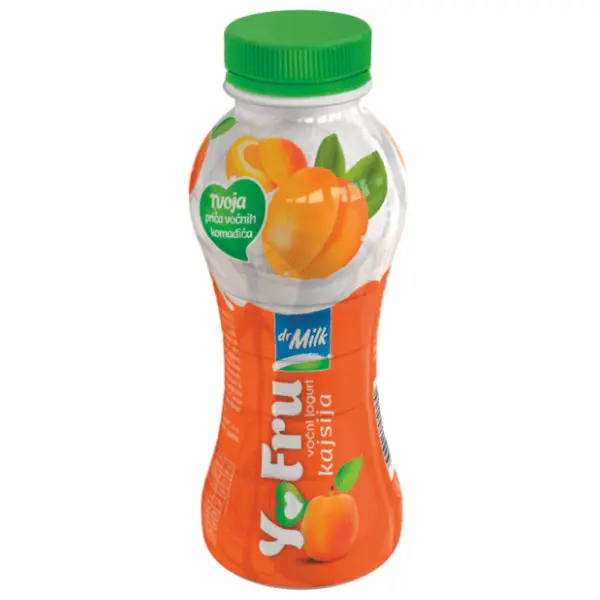 Voćni jogurt DR. MILK kajsija 330g 0