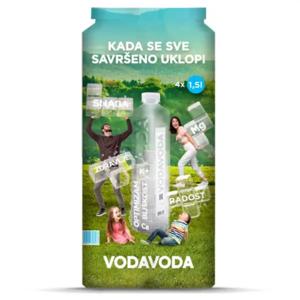 VODA VODA negazirana voda 4x1,5l 0