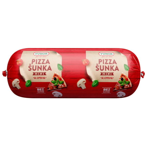 YUHOR pizza šunka mini 350g 0