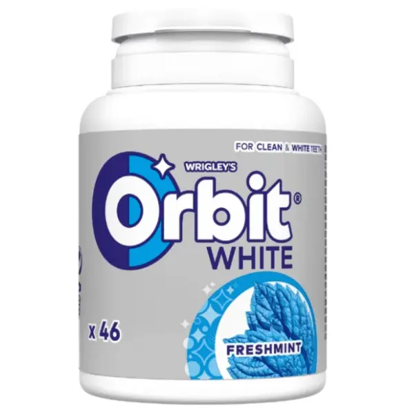 Žvake ORBIT white freshmint bottle 46kom 0
