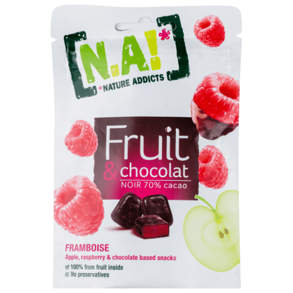 Bombone NATURE ADDICTS malina crna čokolada 35g 0