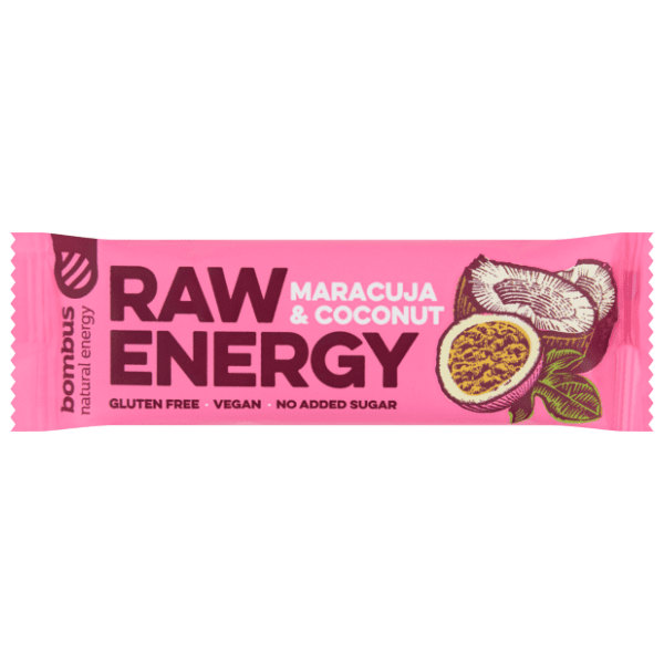 BOMBUS raw energy bar marakuja kokos 50g 0