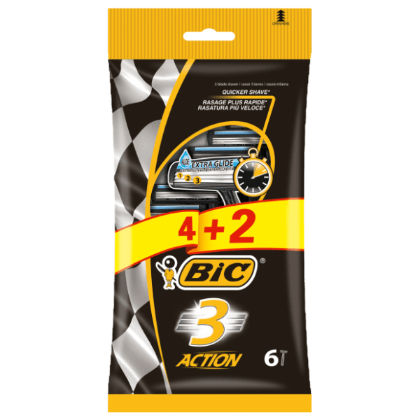 Brijač BIC 3 action 4+2 gratis 0