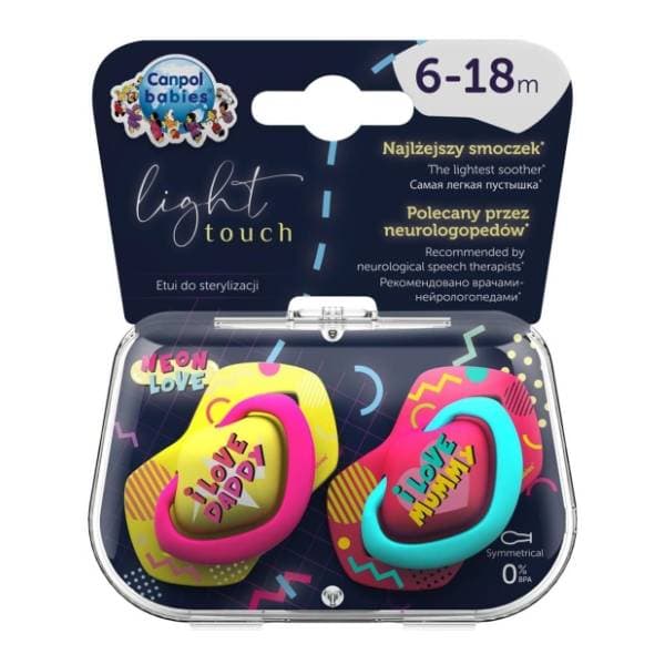 CANPOL BABIES duda Neon Love (6-18m) 2kom 1