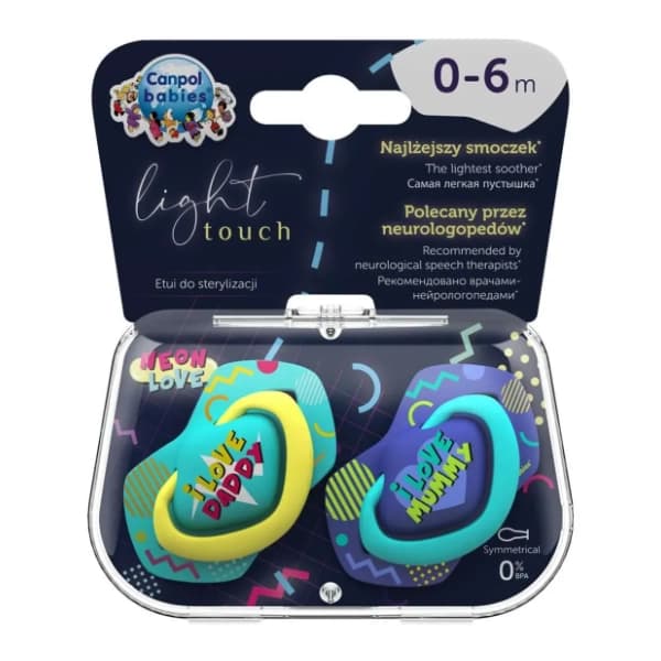 CANPOL BABIES laža Neon Love (0-6m) 2kom 1