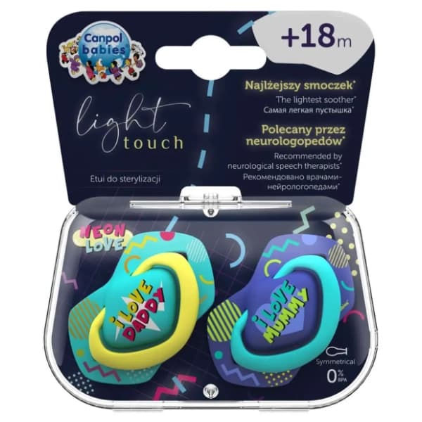 CANPOL BABIES duda Neon Love (18m+) 2kom 1