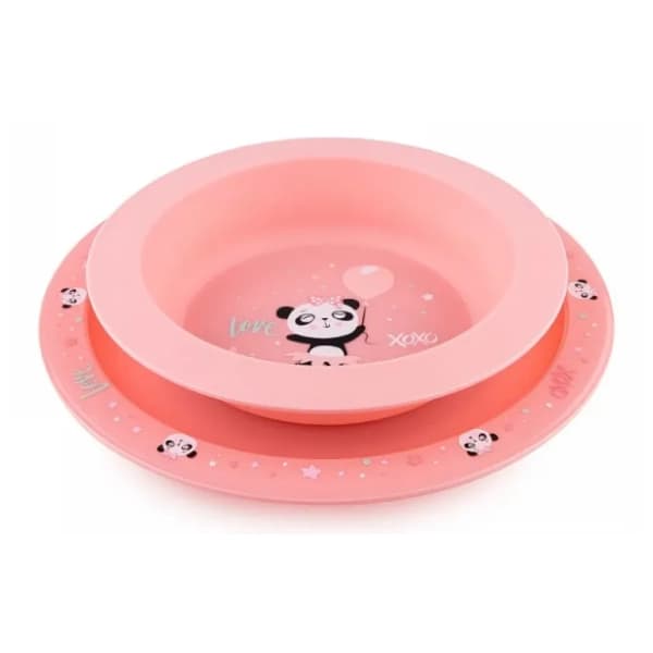 CANPOL BABIES Pribor za hranjenje beba Exotic Animals roze 0