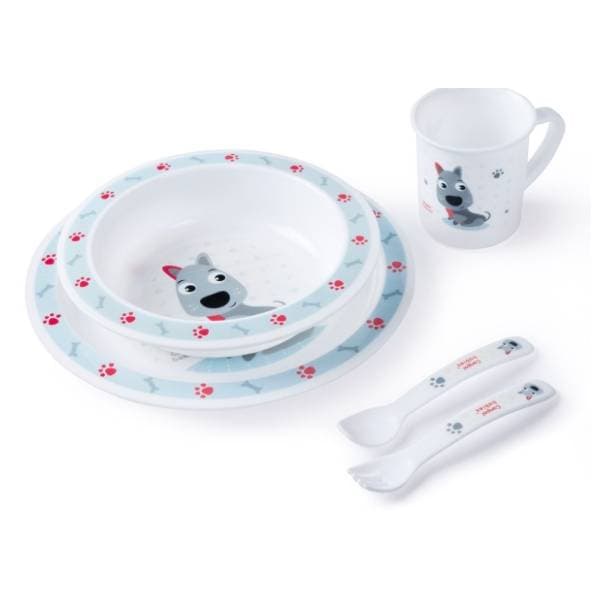 CANPOL BABIES Set za hranjenje beba 4/401 Dog plavi 0