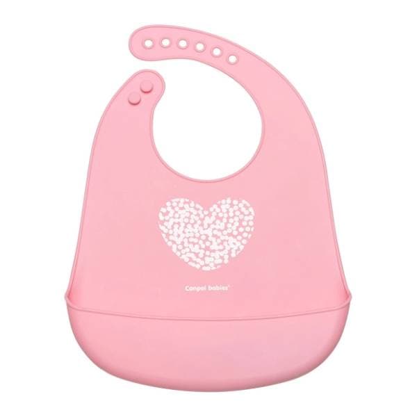 CANPOL BABIES Silikonska portikla sa džepom Pastel roze 0