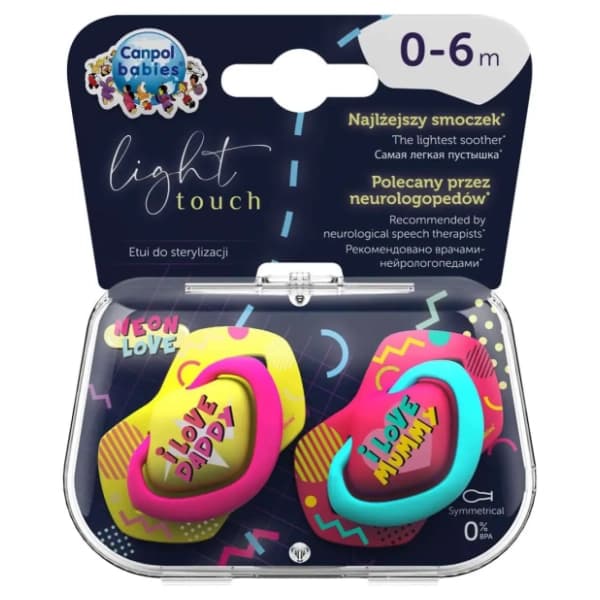 CANPOL BABIES varalica Neon Love (0-6m) 2kom 1