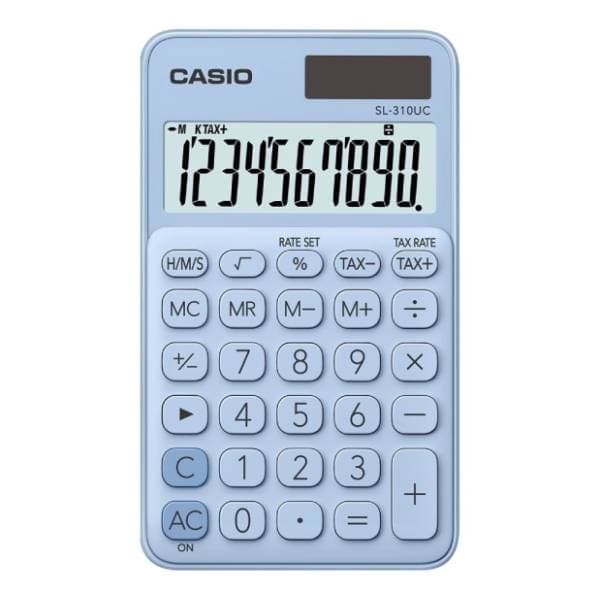 CASIO džepni kalkulator SL 310 svetlo plava 0