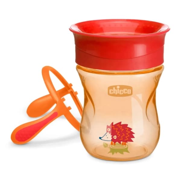 CHICCO No spill čaša Perfect 360 stepeni (12m+) narandžasta 0