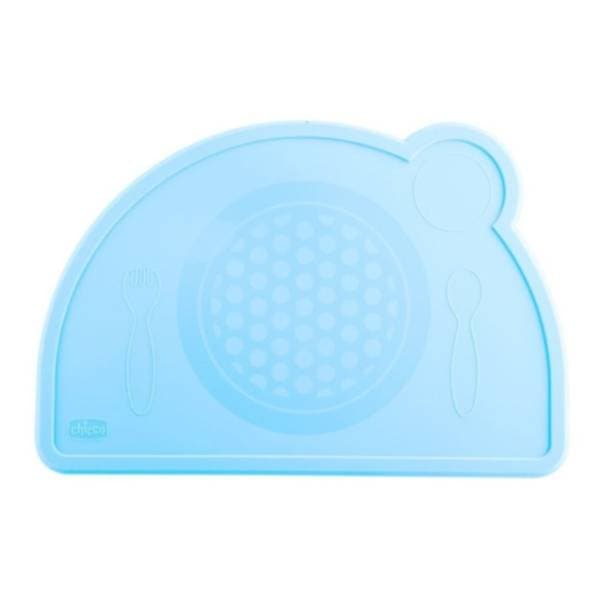 CHICCO Silikonski tanjir za bebe plavi 0