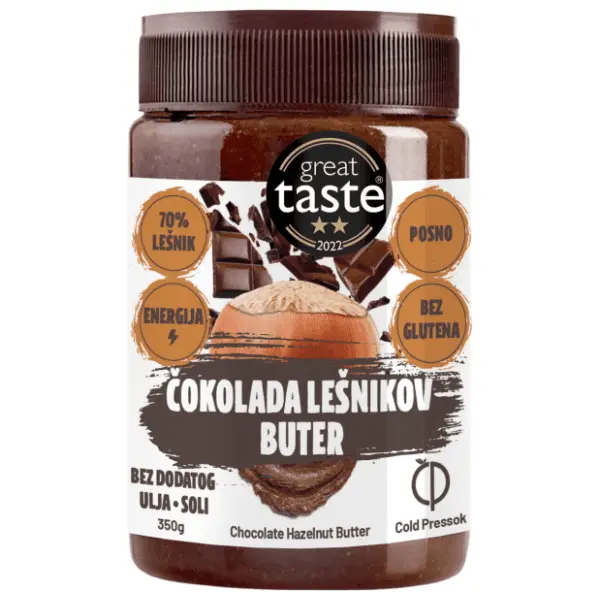 Lešnikov puter COLD PRESSOK čokolada 350g 0