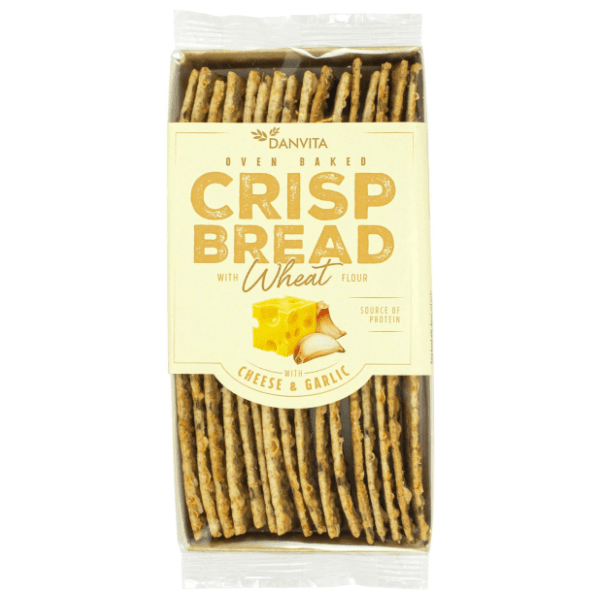 DANVITA Crisp bread hrskave pločice sir beli luk 130g 0