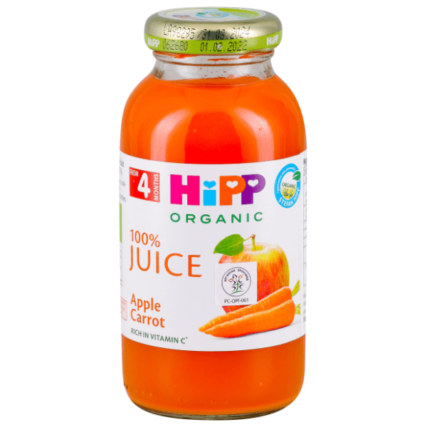 HIPP organic dečiji sok 100% jabuka šargarepa 200ml 0