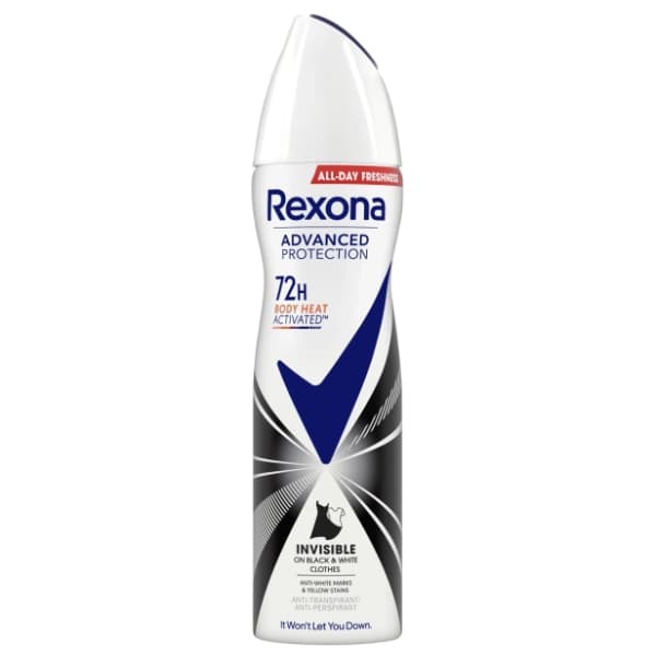 Dezodorans REXONA Advanced protection invisible B&W 150ml 0