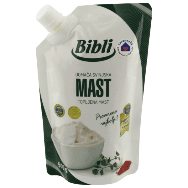 Domaća svinjska mast BIBLI doypack 500g 0