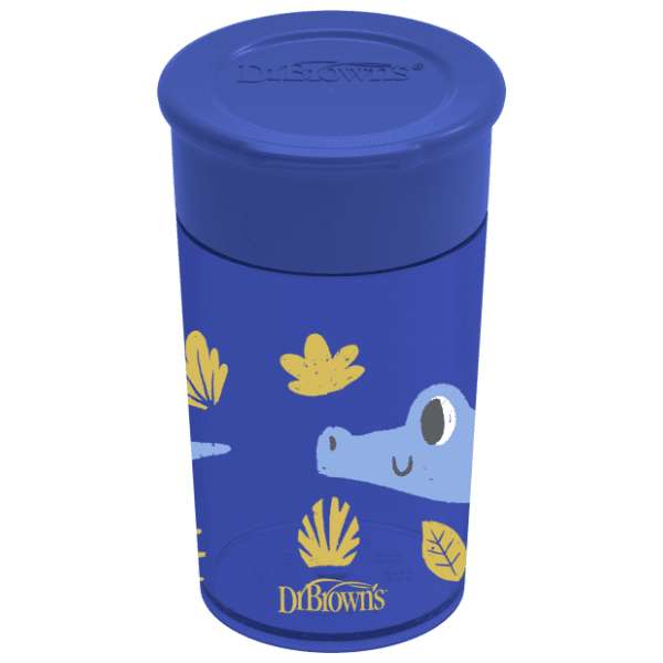 DR. BROWN'S No spill šolja 360 stepeni (9m+) plava 300ml 0