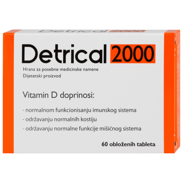 DR THEISS Detrical tablete 2000 IU 60kom 0