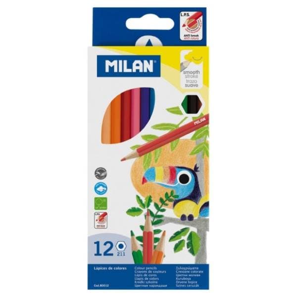 Drvene boje MILAN heksagonalne 12kom 0
