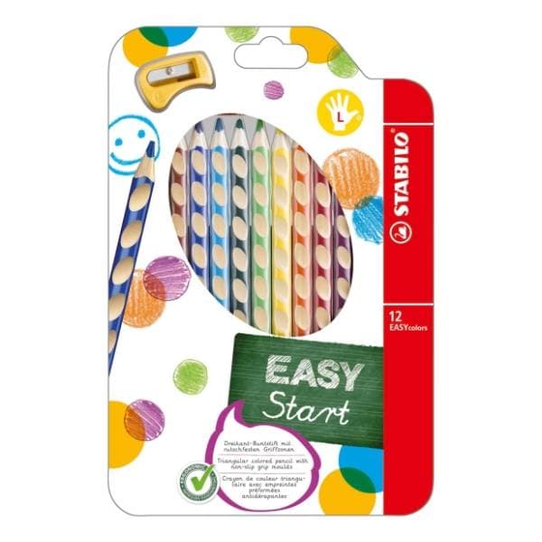 Drvene boje za levoruke STABILO easy colors 12kom 0
