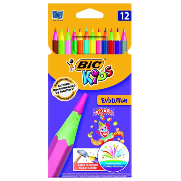 Drvene bojice BIC kids evolution circus super 12kom 0