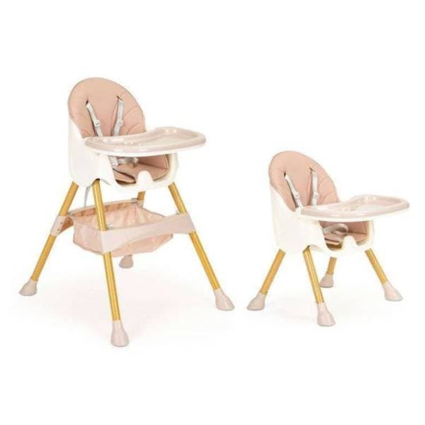 ECO TOYS stolica za hranjenje 2u1 roze 0