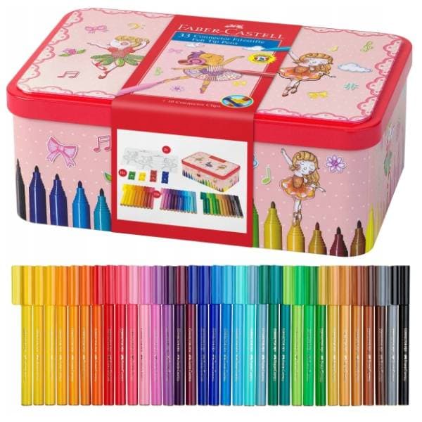 Flomasteri FABER CASTELL connector balerina set 33kom 0