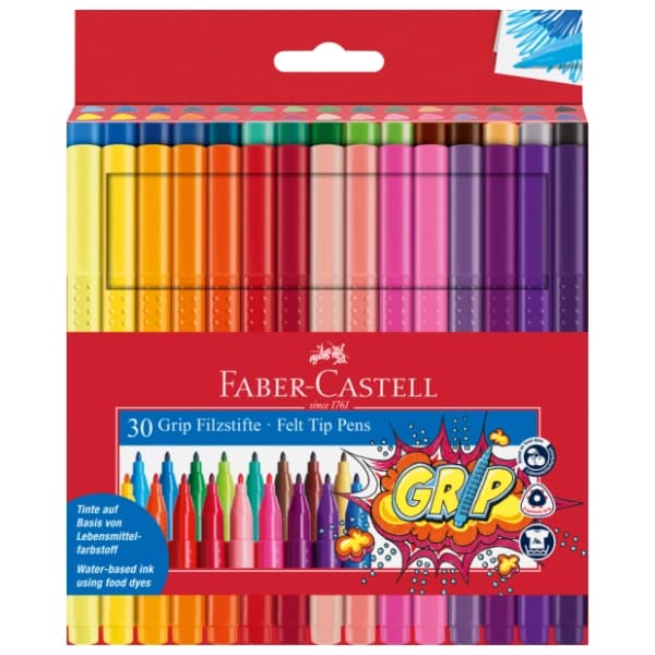 Flomasteri FABER CASTELL grip set 30kom 0