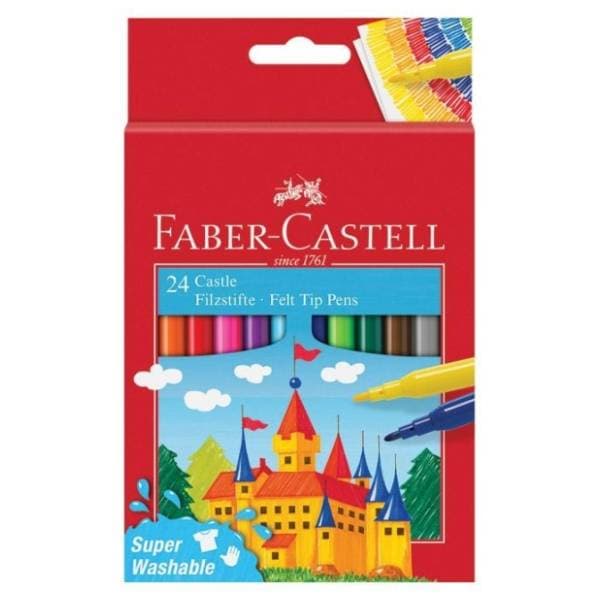 Flomasteri FABER CASTELL zamak 24kom 0