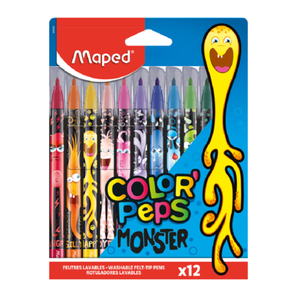 Flomasteri MAPED monster 12kom 0