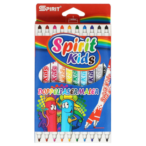 Flomasteri SPIRIT kids dupli 10kom 0
