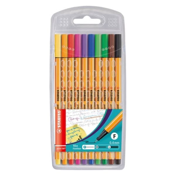 Flomasteri STABILO finelineri point 88 set 10kom 0