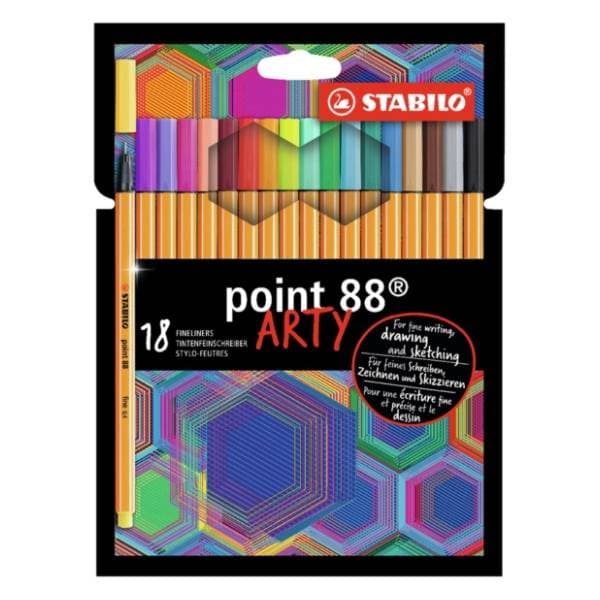 Flomasteri STABILO finelineri point 88 arty 18kom 0