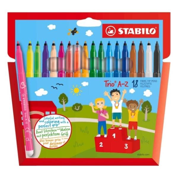 Flomasteri STABILO trio A-Z 18kom 0