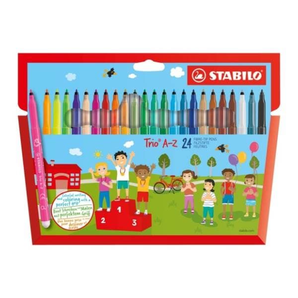 Flomasteri STABILO trio A-Z 24kom 0