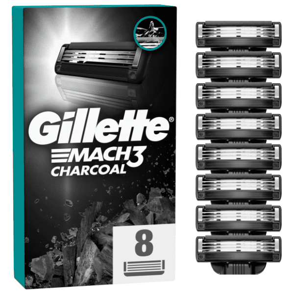 GILLETTE Mach3 Charcoal dopune za brijač 8kom 0