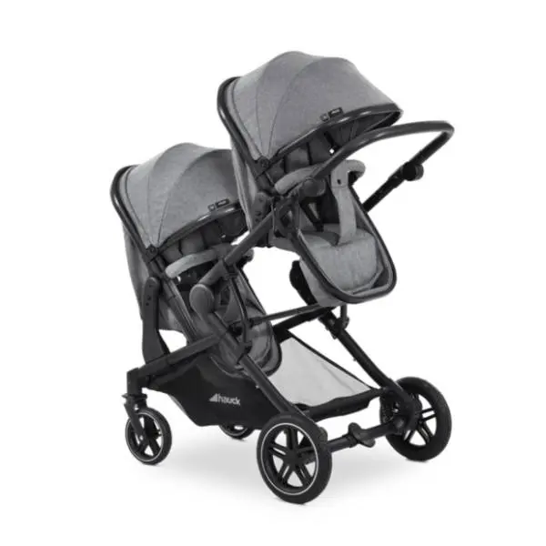 HAUCK kolica za blizance Atlantic Twin grey 0